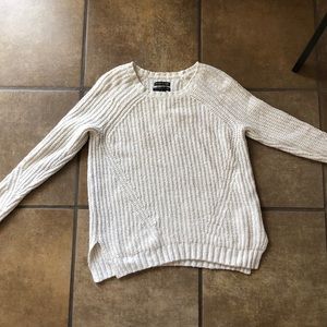 Knit white sweater